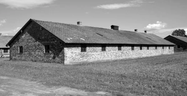 Auschwitz Birkenau Poland Auschwitz Concentration Camp Barracks Network German Nazi — Stock Photo, Image