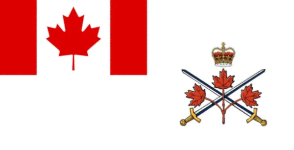 Vlag Van Canada Met Een Wapen — Stockfoto