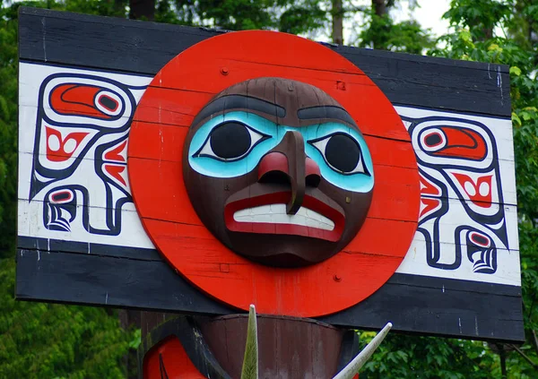 Vancouver Canada Juni 2015 Totem Polen Brockton Point Stanley Park — Stockfoto