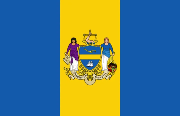 Σημαία Της Πόλης Της Φιλαδέλφειας Στις Ηπα — Φωτογραφία Αρχείου