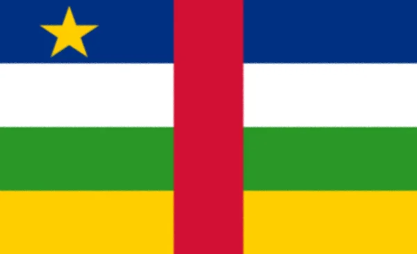 Centralafrikanska Republikens Vektorflagga Centralafrikanska Republikens Nationella Symbol — Stockfoto