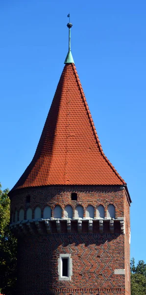 Polonia Kracow Cracovia Medievale Aveva Intorno Mura Lunghe Due Miglia — Foto Stock