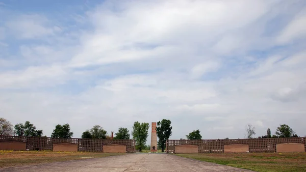 Sachsenhausen Oranienburg Germany Monumento Sachsenhausen Memorial Aos Presos Políticos Que — Fotografia de Stock