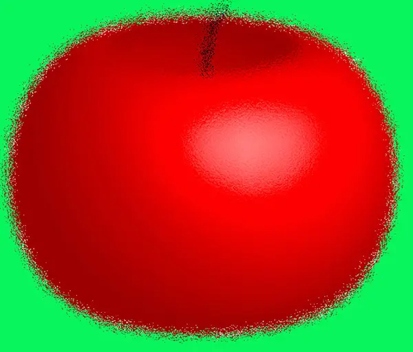 Червоне Розмиття Глянцеві Яблука — стокове фото