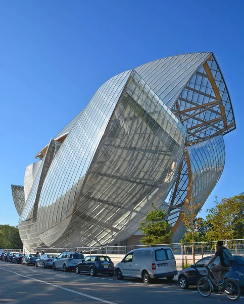 Παρίσι Γαλλία Οκτ Κτίριο Του Louis Vuitton Foundation Ξεκίνησε 2006 — Φωτογραφία Αρχείου