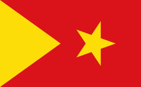 Very Big Size Tigray People Republic Flag — Stock Photo, Image