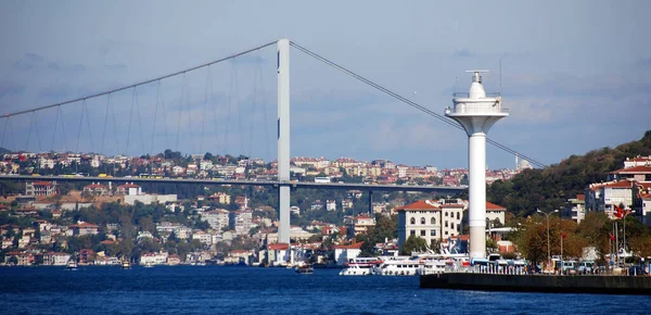 stock image ISTANBUL,TURKEY 10 05 13: Fatih Sultan Mehmet Bridge (