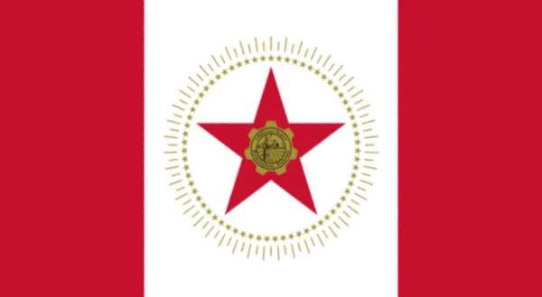 Flaga Miasta Birmingham Alabama Stanach Zjednoczonych — Zdjęcie stockowe