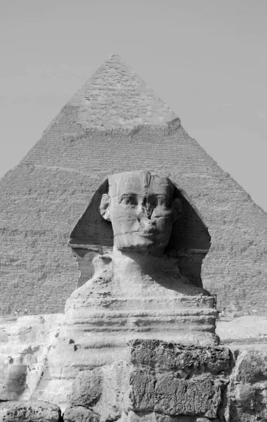 Kairo Ägypt Große Sphinx Von Gizeh Statue Einer Liegenden Sphinx — Stockfoto