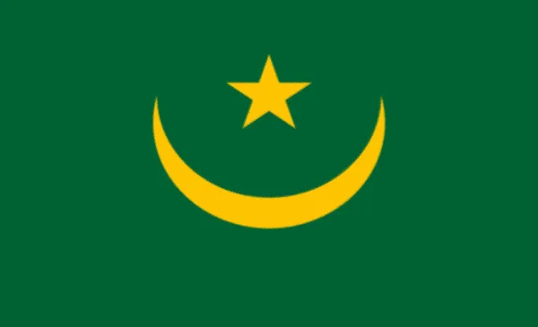 Mauritanië Vlag Achtergrond Textuur — Stockfoto