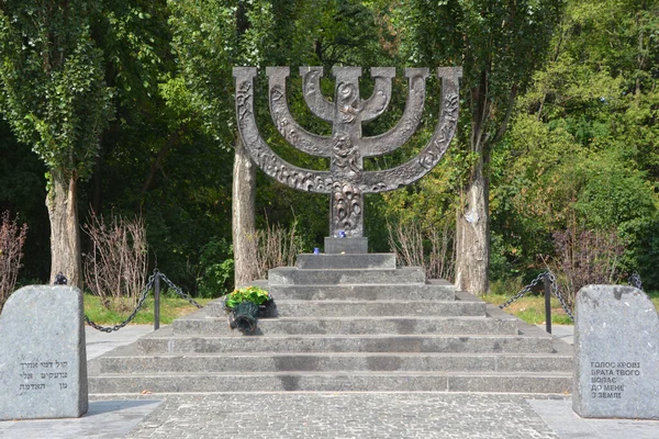 Kiev Ukraine Memorial Babi Yar Ущелина Місце Масових Вбивств Здійснених — стокове фото