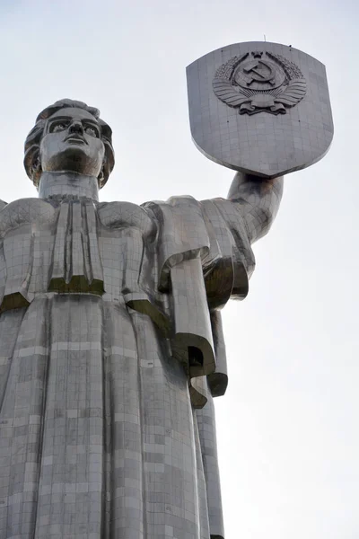 Kiev Ukraine Monumento Pátria Uma Estátua Monumental Escultura Faz Parte — Fotografia de Stock