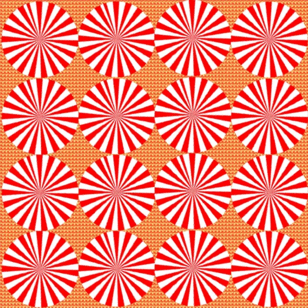 Оранжево Красный Психоделический Спиральный Фон — стоковое фото
