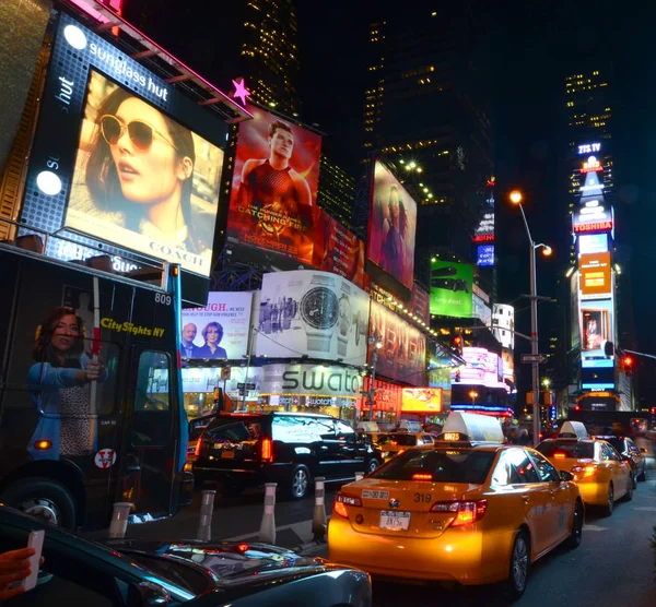 New York City Oktober Times Square Mit Broadway Theatern Und — Stockfoto
