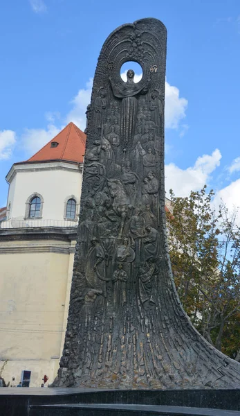 Lviv Ukraine Monumento Taras Hryhorovych Shevchenko Stato Poeta Scrittore Artista — Foto Stock