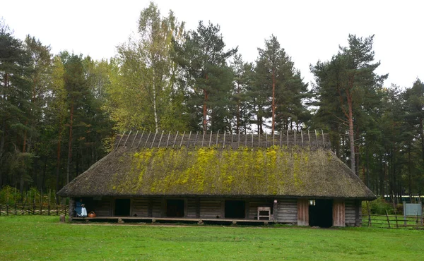 Puhalepa Parish Hiiumaa Estonia 2015 Old Cottage Cum Threshing Barnon — Photo
