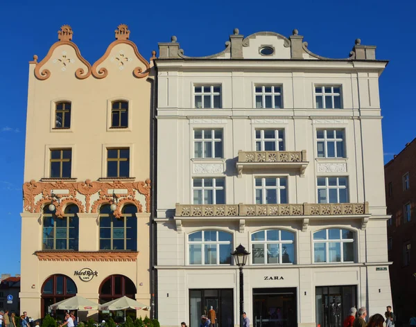 Kracow Poland Piazza Principale Della Città Vecchia Cracovia Piccola Polonia — Foto Stock