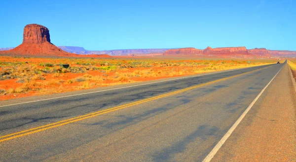 Road Monument Valley Ist Eine Region Des Colorado Plateau Die — Stockfoto
