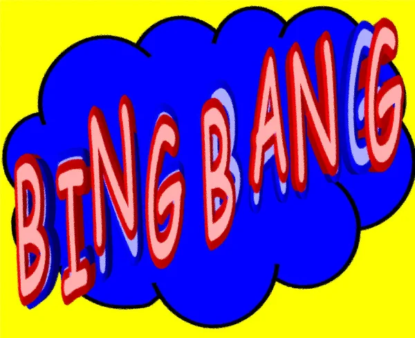 Bing Bang Retro Cartoon Explosie — Stockfoto