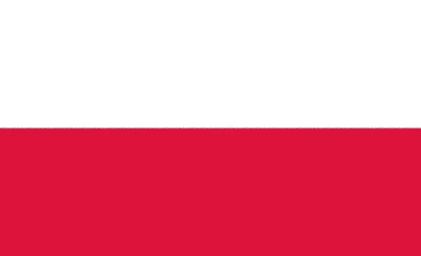Polen Flagga Bakgrund Struktur — Stockfoto