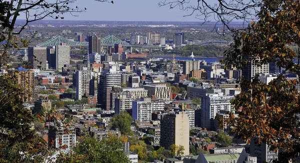 Montreal Canada October Vista Pájaro Del Centro Montreal Octubre 2010 — Foto de Stock