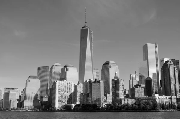 New York Oktober Lower Manhattan Och One World Trade Center — Stockfoto