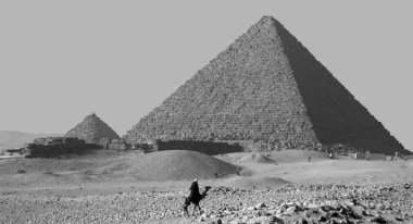 CAIRO EGYPT 11 22 10:  Great Pyramid of Giza also known as the Pyramid of Khufu or the Pyramid of Cheops is the oldest and largest of the three pyramids in the Giza pyramid 