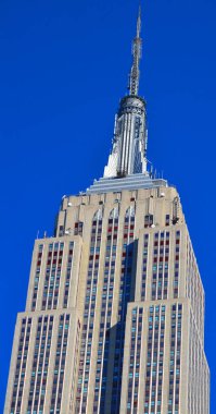 NEW YORK CITY, NY - 15 Mayıs: Empire State Building 40 yıldan uzun süredir dünyanın en yüksek binası (443,2 m) oldu. 5 Mayıs 2008, Manhattan, New York. 