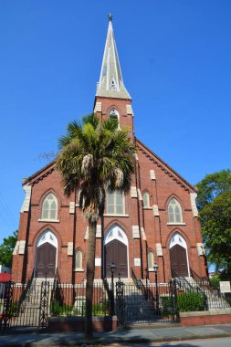 Charleston Sc Usa 06: 16: Saint Matthew Alman Evanjelik Luteryan Kilisesi veya St. Matthew 's Lutheran Kilisesi ve Amerika' daki Evanjelik Lüterci Kilisesi 'nin Güney Carolina Synod üyesi.