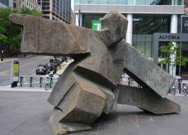 MONTREAL QUEBEC CANADA 06: 12: Ju Ming Taichi, Tayvan 'da ünlü olmuş Tayvanlı heykeltıraş.