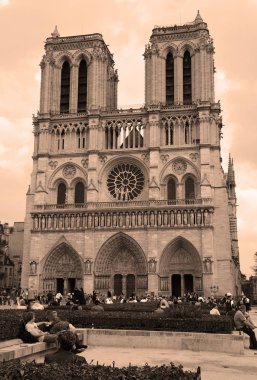 Paris, Fransa 'daki Notre dame Katedrali