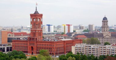 BERLIN GERMANY 09 25 17: Rotes Rathaus (Red City Hall) is the town hall of Berlin. It is the home to the governing mayor and the government (the Senate of Berlin) of the Federal state of Berlin.