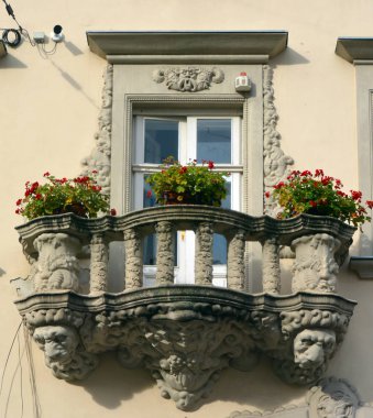 KIEV UKRAINE 09 04 17: Kiev 'in Art Nouveau' yu inşa etmesi uluslararası bir sanat, mimarlık ve uygulamalı sanattır..