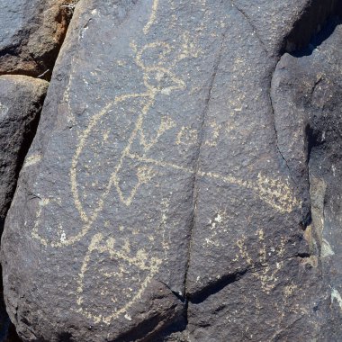 Petroglyph Ulusal Anıtı, Kuzey Amerika 'nın en büyük petrol sahalarından birini koruyor. Volkanik kayalara Amerikan ve İspanyol yerleşimciler Albuquerque, New Mexico