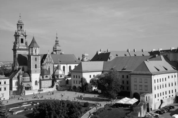 Krakow Polsko Hrad Wawel Hradní Rezidence Postaven Příkaz Krále Casimira — Stock fotografie