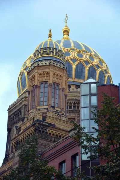 Berlin Germany 2017 Neue Synagoge Nova Sinagoga Principal Sinagoga Comunidade — Fotografia de Stock