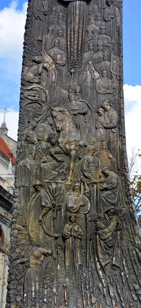 Lviv Ukraine Monument Taras Hryhorovych Shevchenko Ukrainian Poet Writer Artist – stockfoto