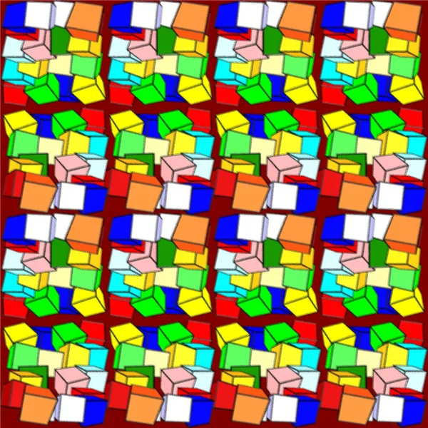 Błyszczące Szklane Kwadraty Wzory — Zdjęcie stockowe