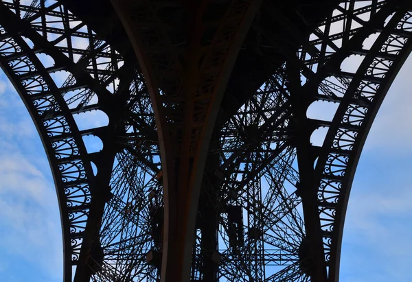 Paris France Octobre Gros Plan Sur Tour Eiffel Tour Eiffel — Photo