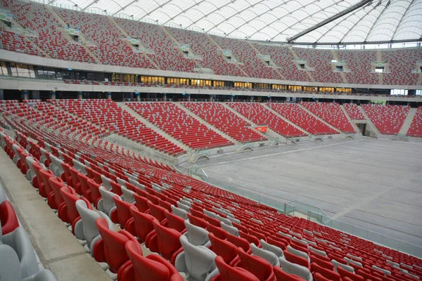 Warsaw Poland Pge Narodowy National Stadium Retractable Roof Football Stadium - Stock-foto