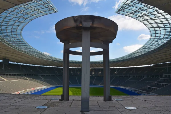 Berlijn Duitsland Het Olympia Stadion Van Berlijn Olympische Ketel Werden — Stockfoto