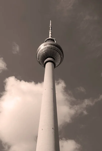 Berlijn Duitsland Fernsehturm Televisie Toren Gelegen Aan Alexanderplatz Toren Werd — Stockfoto