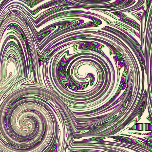 Paisley Psychedelic Spiral Fractal Pattern Background — Stock Photo, Image
