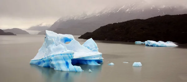 Iceberg Torres Del Paine Chili Provavelmente Parque Nacional Mais Espetacular — Fotografia de Stock