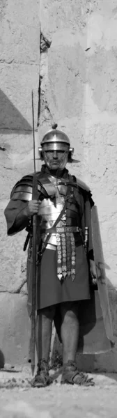 Jerash Jordan 2008 Vestido Homem Jordano Como Soldados Guerreiros Romanos — Fotografia de Stock