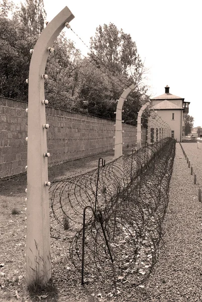 Sachsenhausen Oranienburg Duitsland Prikkeldraad Kamp Sachsenhausen Tussen 1936 1945 Passeerden — Stockfoto