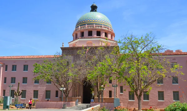 Tucson Arizona April Pima County Courthouse Колишня Будівля Окружного Суду — стокове фото