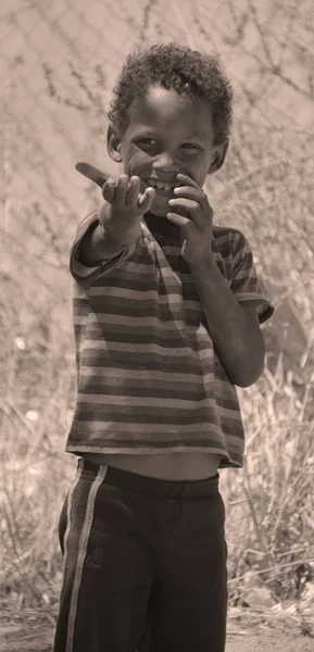 Swakopmund Namibia October 2014 Unidentified Child Living Mondesa Slum Swakopmund — 图库照片