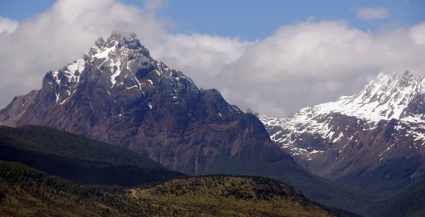 Beagle Channel Patagonia Argentina Utvecklas Mellan Flera Öar Norr Ligger — Stockfoto