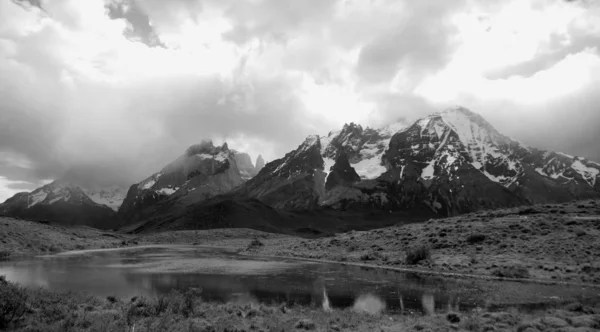 Národní Park Torres Del Paine Národní Park Zahrnující Hory Ledovce — Stock fotografie